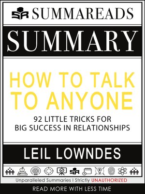 cover image of Summary of How to Talk to Anyone
